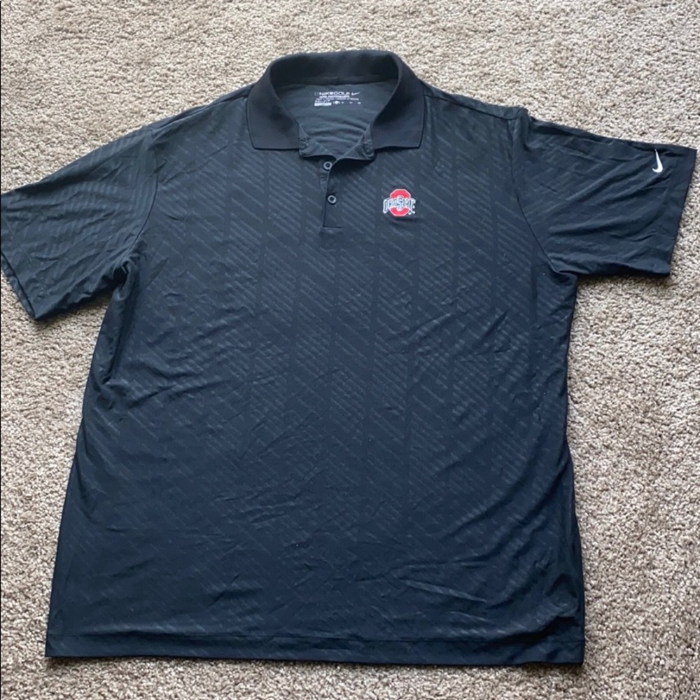 Men’s Ohio State Nike Golf tshirt, size XL,Black.